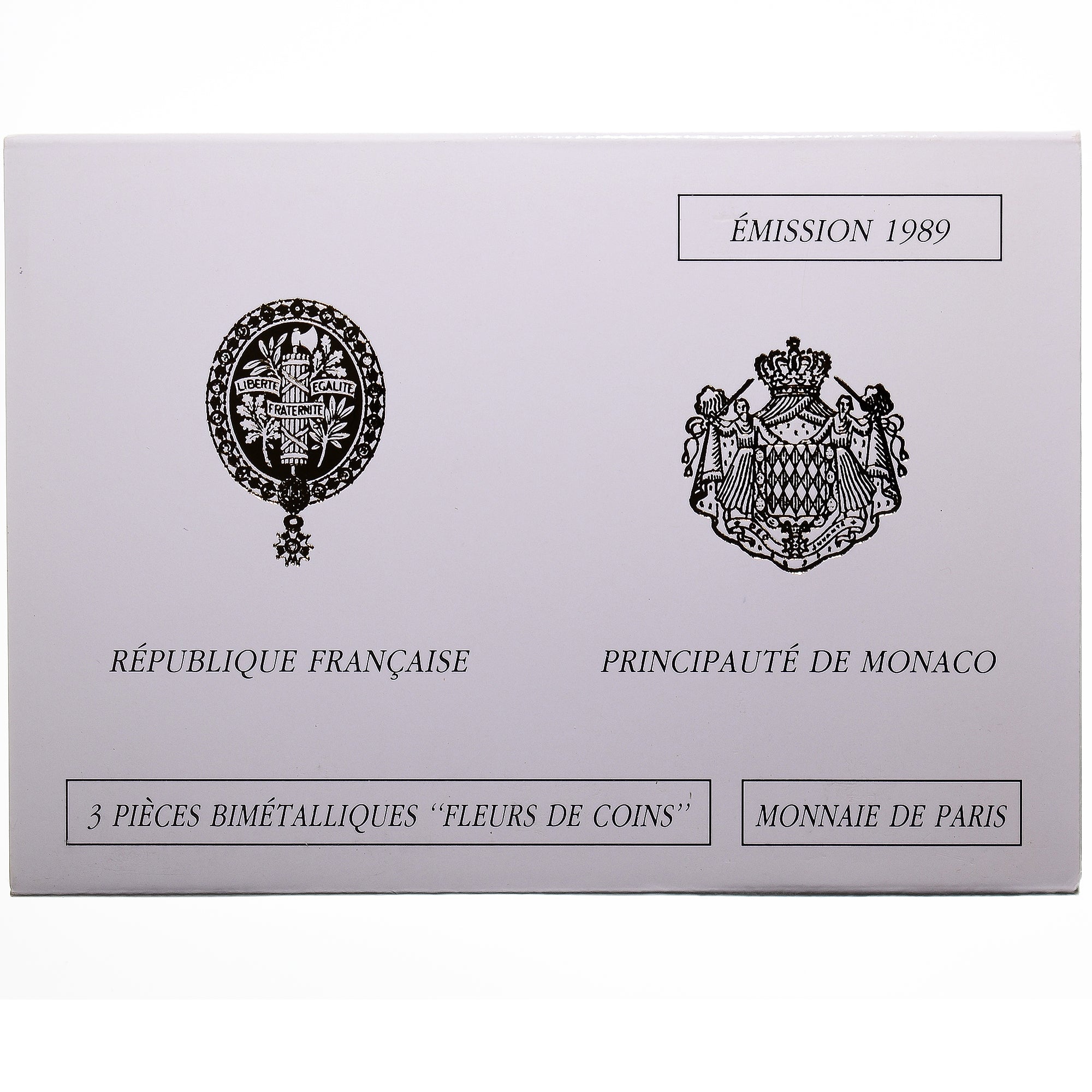 Moneta, Francia, Coffret triptyque 3 x 10 frs., 1989, MDP, FDC, 642/2000, FDC