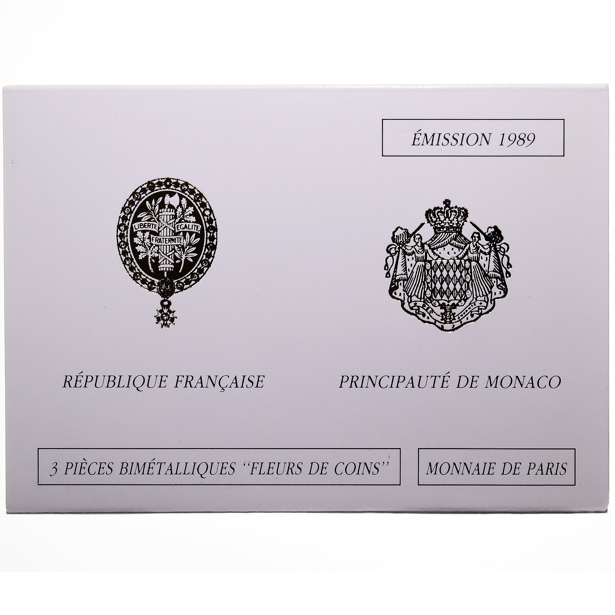 Munten, Frankrijk, Coffret triptyque 3 x 10 frs., 1989, MDP, FDC, 632/2000, FDC