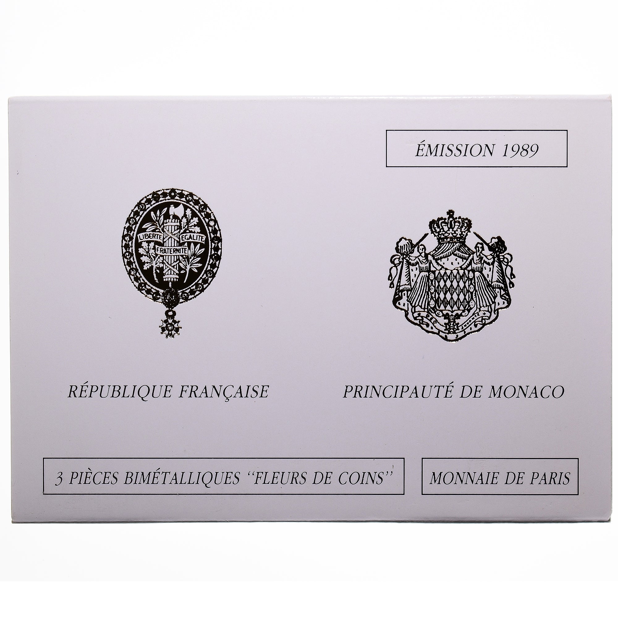 Moneta, Francia, Coffret triptyque 3 x 10 frs., 1989, MDP, FDC, 616/2000, FDC