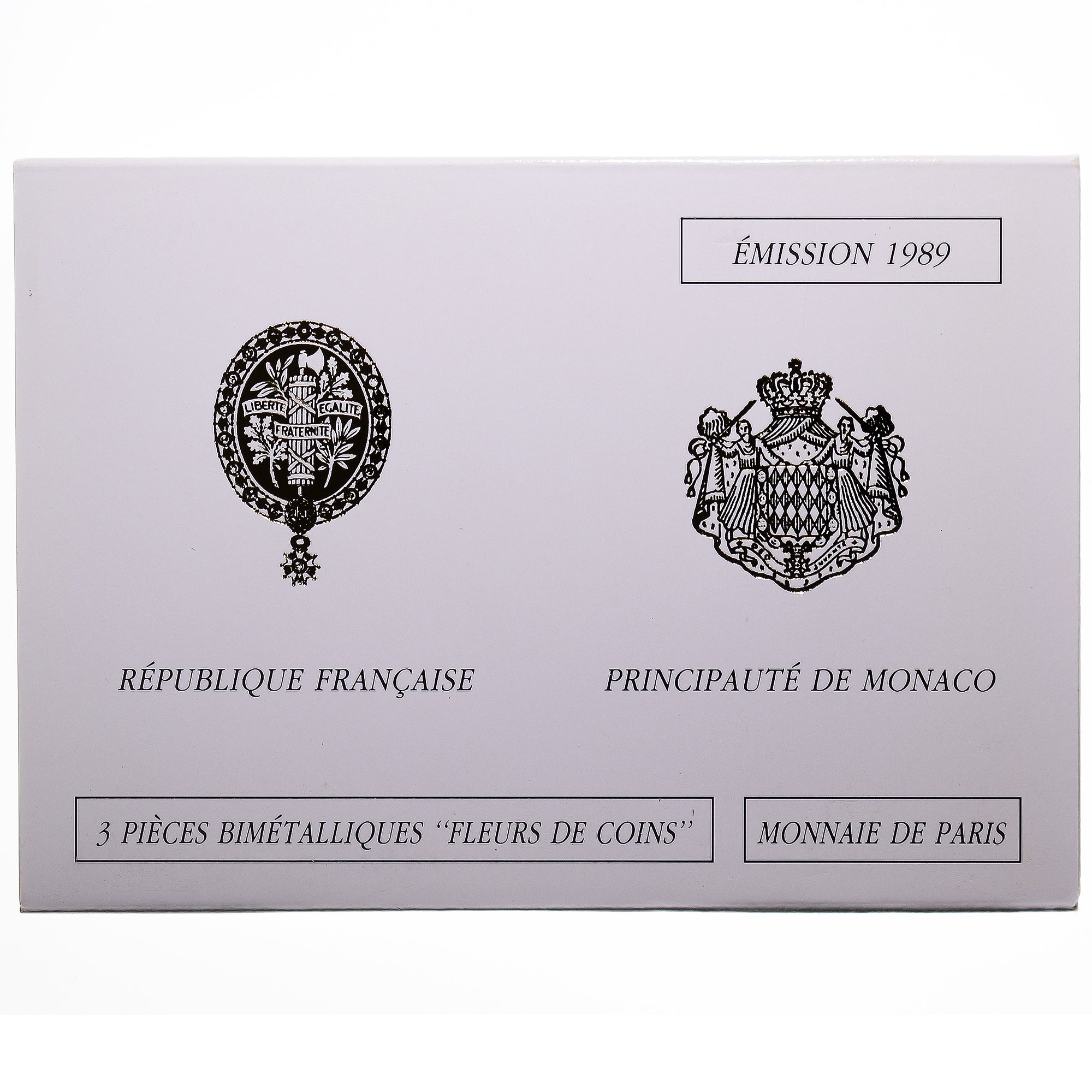 Coin, France, Coffret triptyque 3 x 10 frs., 1989, MDP, FDC, 356/2000