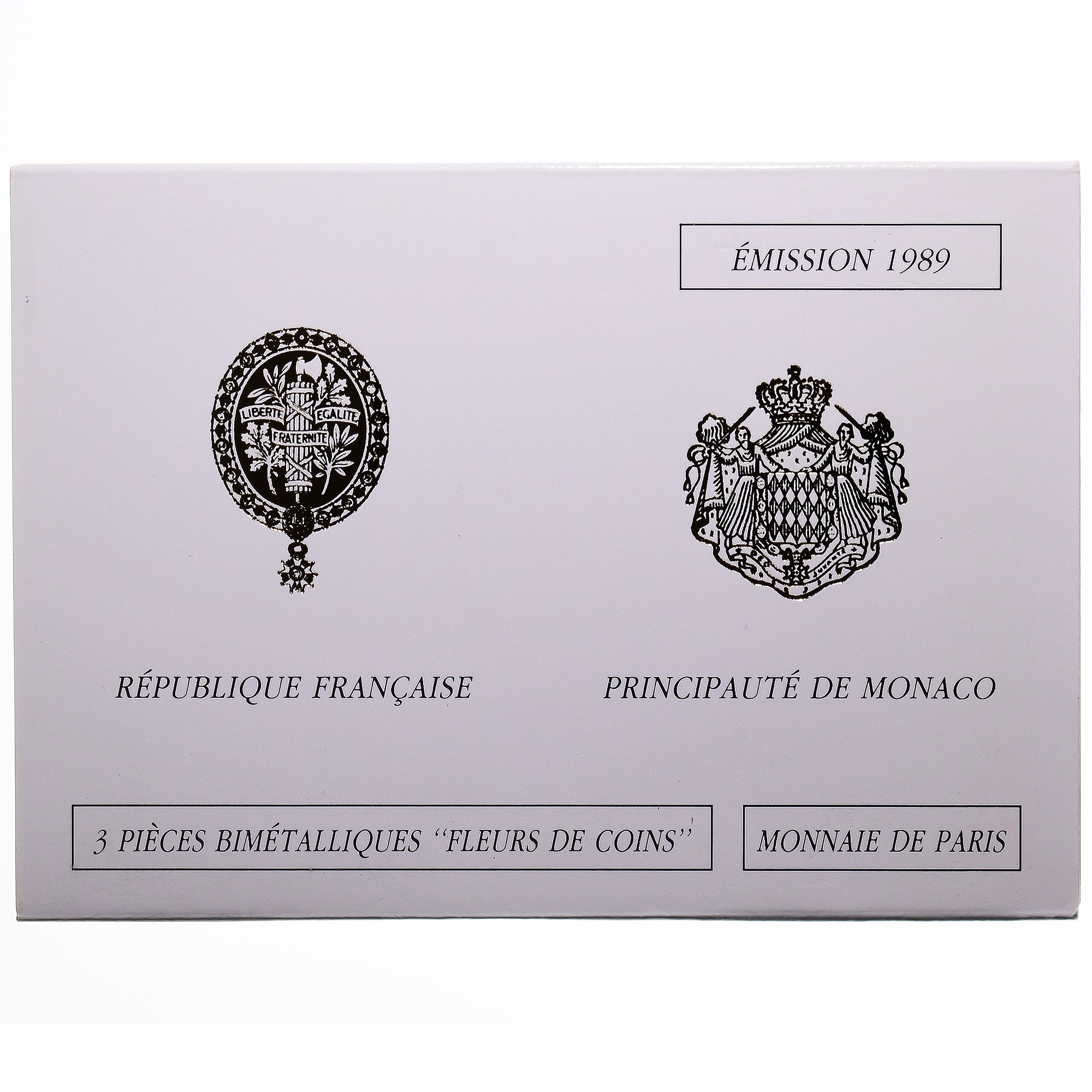 Moneta, Francia, Coffret triptyque 3 x 10 frs., 1989, MDP, FDC, 357/2000, FDC