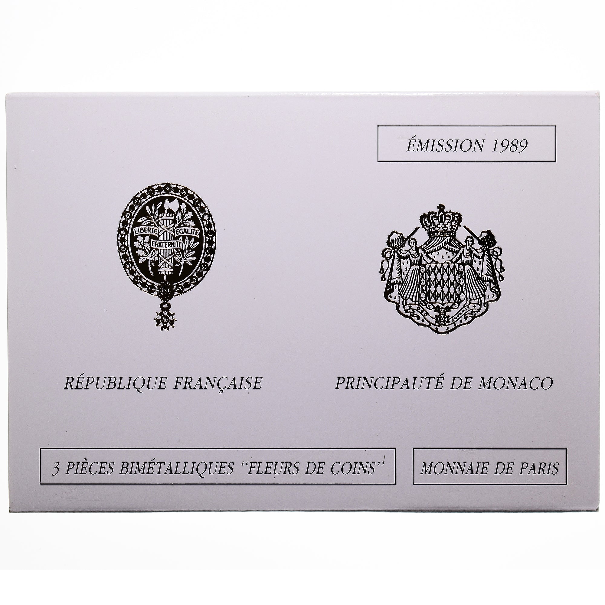 Moneta, Francia, Coffret triptyque 3 x 10 frs., 1989, MDP, FDC, 359/2000, FDC