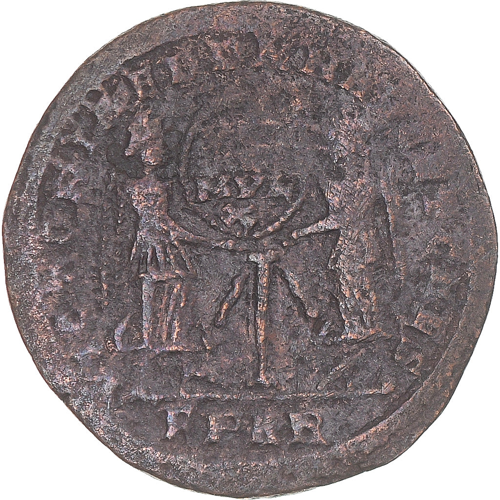 Münze, Magnentius, Follis, 351-352, Arles, S, Bronze, RIC:164