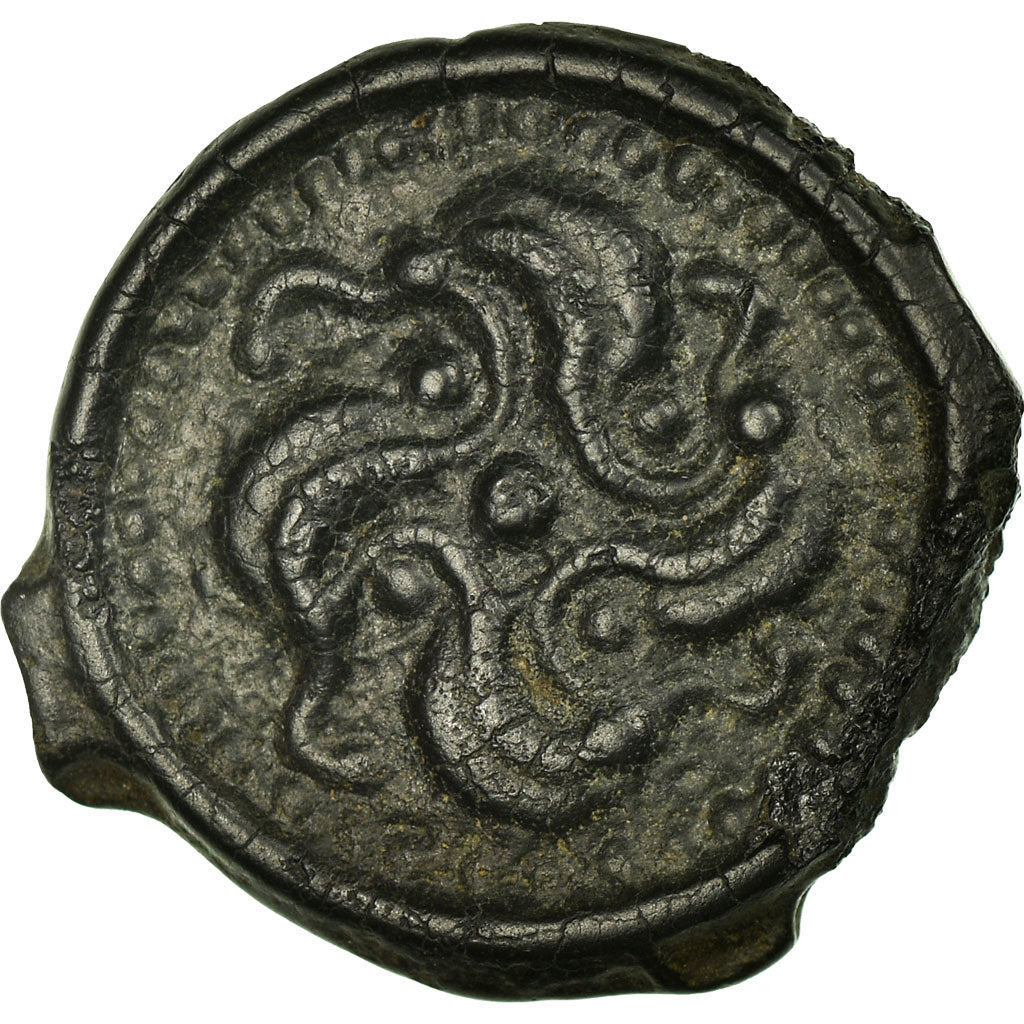 Coin, Suessiones, Potin, EF(40-45), Potin, Delestrée:214