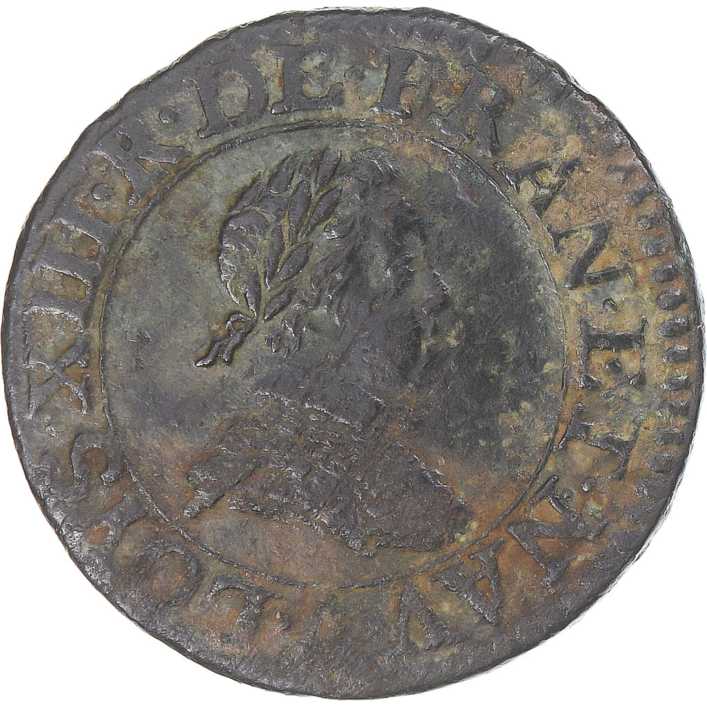 Münze, Frankreich, Louis XIII, Double Tournois, 1617, Paris, SS, Kupfer