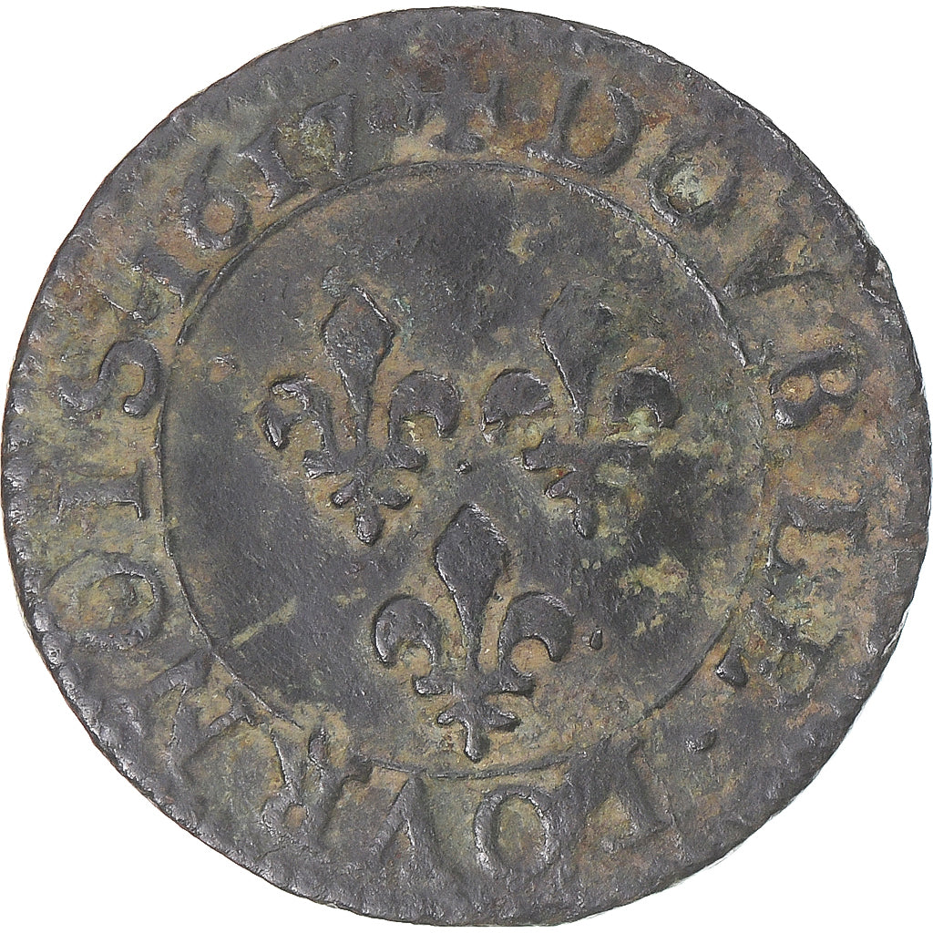 Münze, Frankreich, Louis XIII, Double Tournois, 1617, Paris, SS, Kupfer