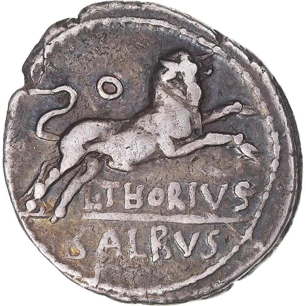 Coin, Thoria, Denarius, 105 BC, Rome, VF(30-35), Silver, Sear:192