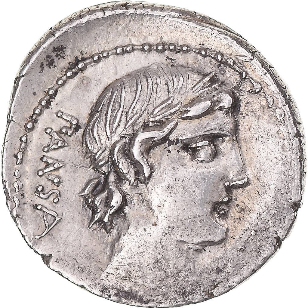 Coin, Vibia, Denarius, 90 BC, Rome, AU(50-53), Silver, Sear:242, Crawford:342/5b