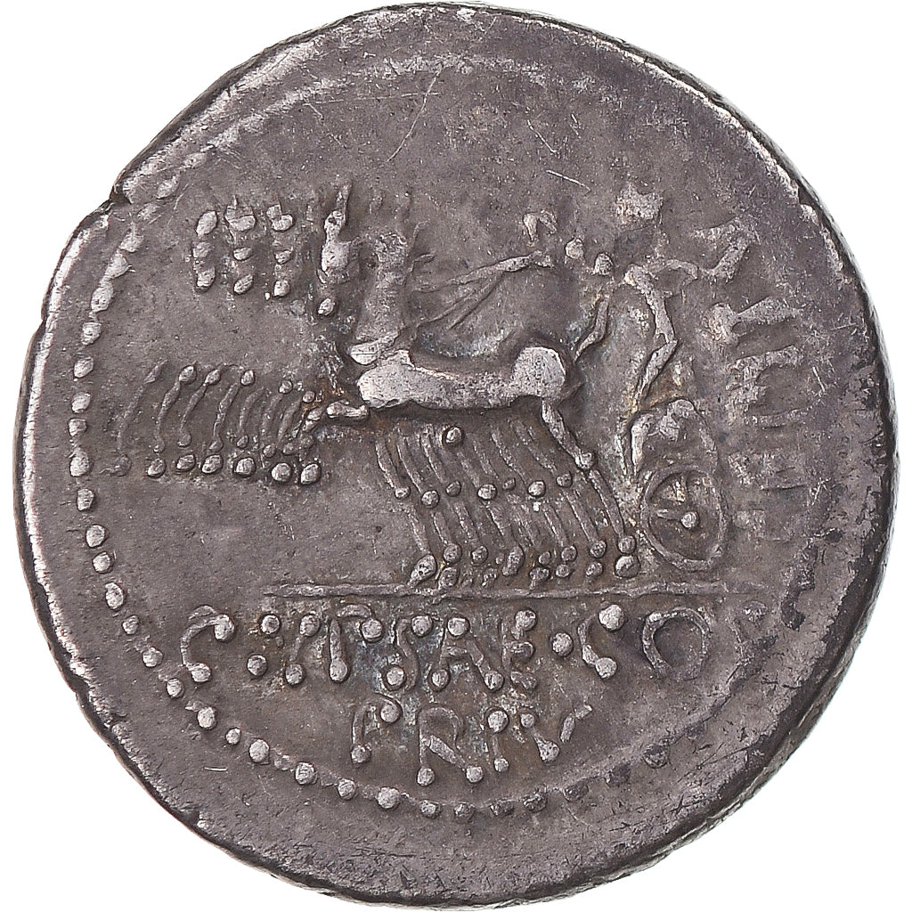 Coin, Plautia, Denarius, 60 BC, Rome, AU(50-53), Silver, Sear:375