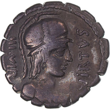 Coin, Aquillia, Denarius Serratus, 71 BC, Rome, VF(30-35), Silver, Sear:336