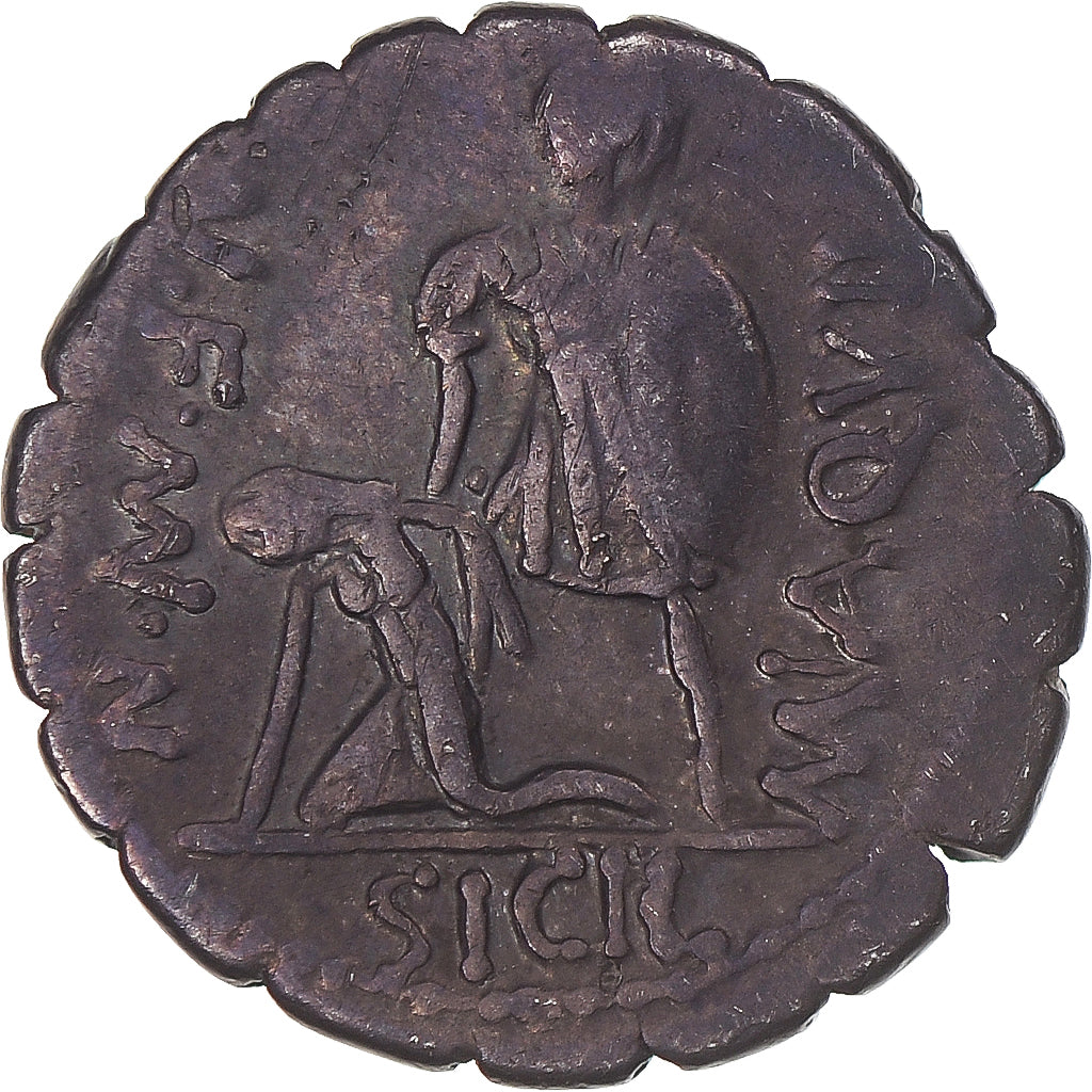 Coin, Aquillia, Denarius Serratus, 71 BC, Rome, VF(30-35), Silver, Sear:336