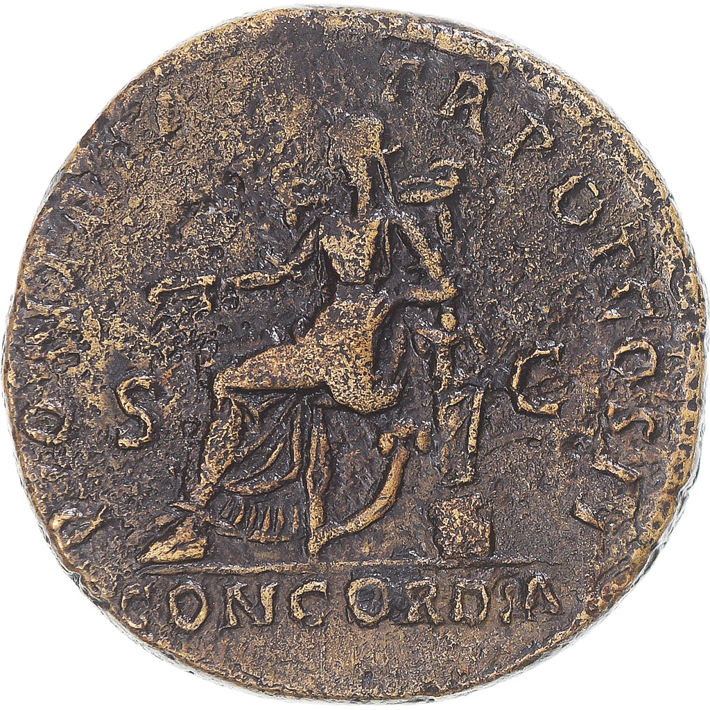 Coin, Hadrian, Dupondius, 118, Rome, VF(30-35), Bronze, RIC:556