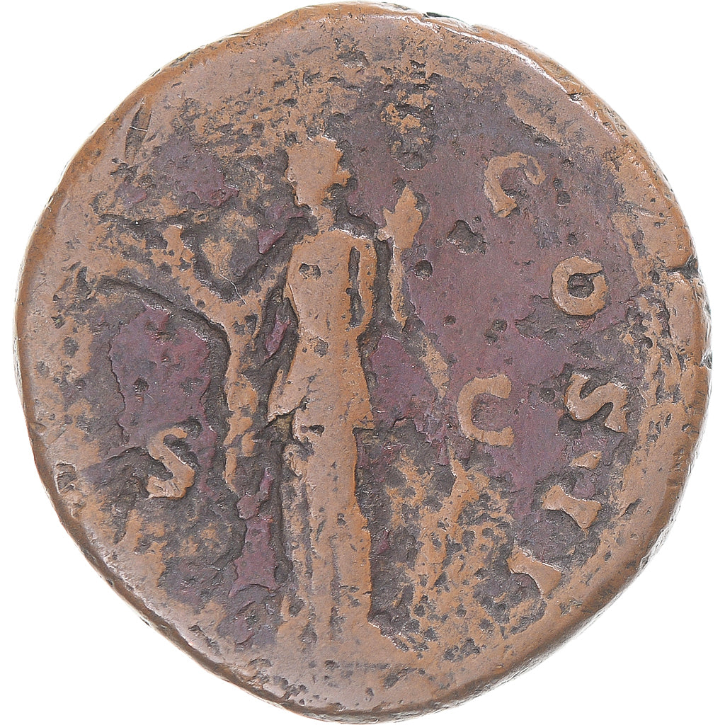 Coin, Aelius, As, 137, Rome, VF(20-25), Bronze, RIC:1065a