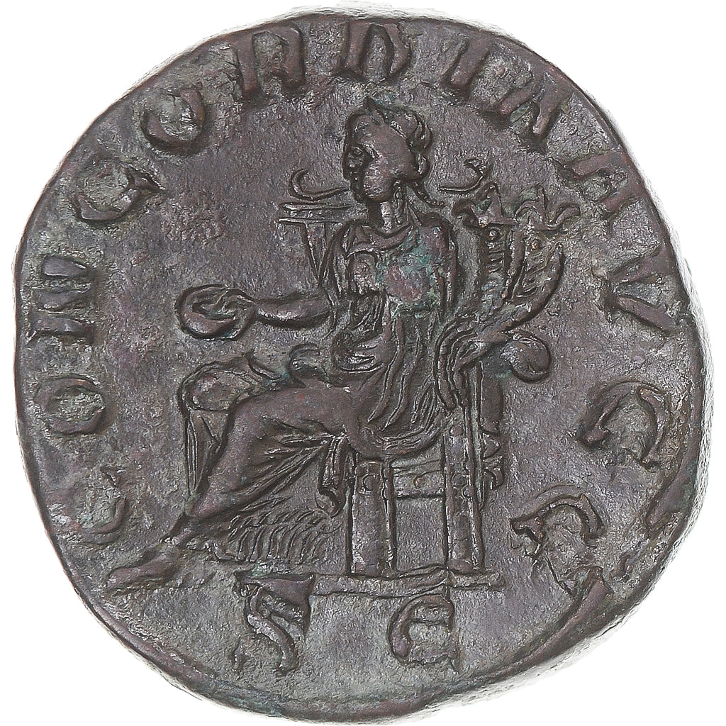 Munten, Otacilia Severa, Sestertius, 246, Rome, ZF+, Bronzen, RIC:203a