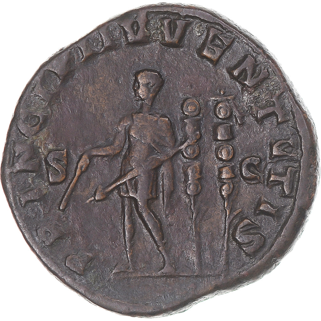 Moneda, Maximus Caesar, Sestercio, 237, Rome, MBC, Bronce, RIC:13