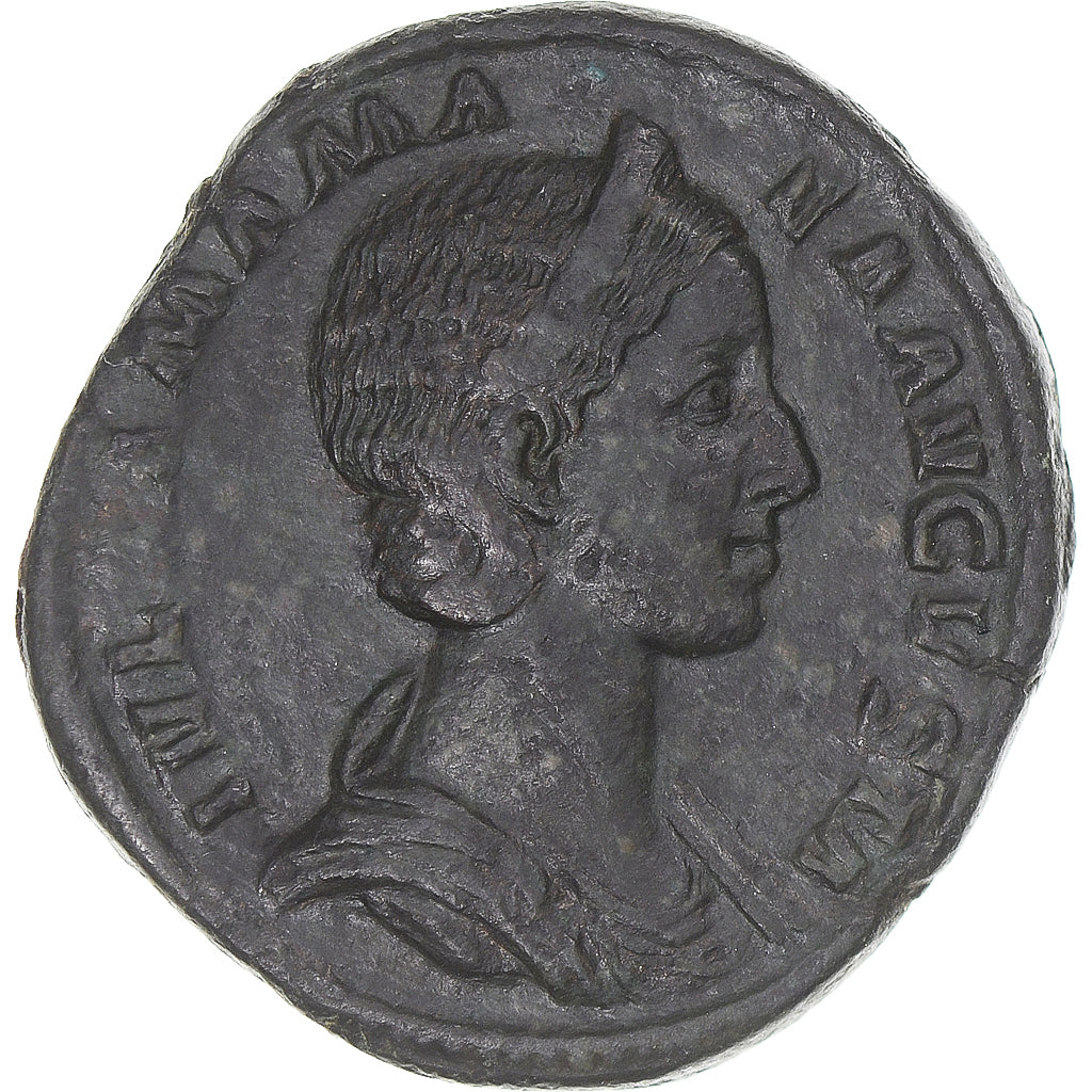 Moneta, Julia Mamaea, Sestertius, 231, Rome, AU(50-53), Brązowy, RIC:683
