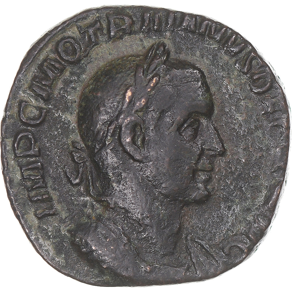 Moneta, Trajan Decius, Sestertius, 250, Rome, EF(40-45), Brązowy, RIC:117a