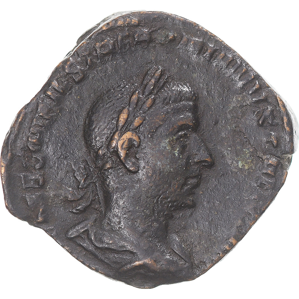 Moneta, Trebonianus Gallus, Sestertius, 251-252, Rome, EF(40-45), Brązowy
