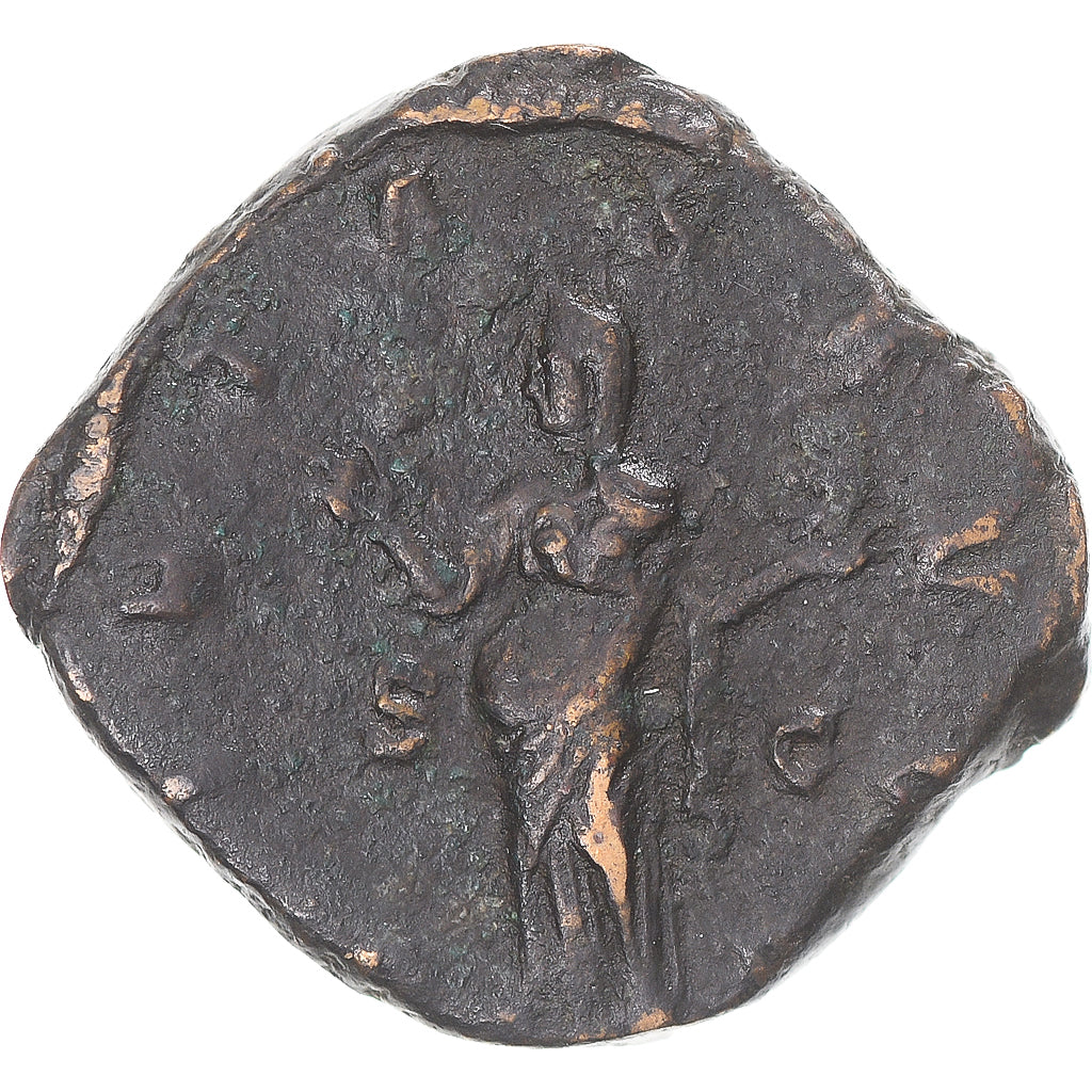 Moneta, Trebonianus Gallus, Sestertius, 251-252, Rome, EF(40-45), Brązowy