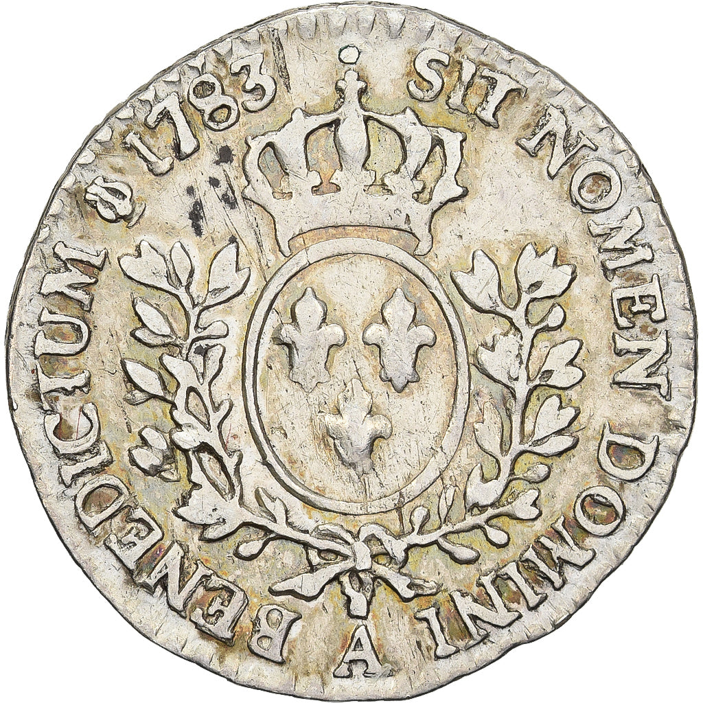 Francia, Louis XV, 1/20 Ecu, 1783, Paris, Plata, BC+, Gadoury:352