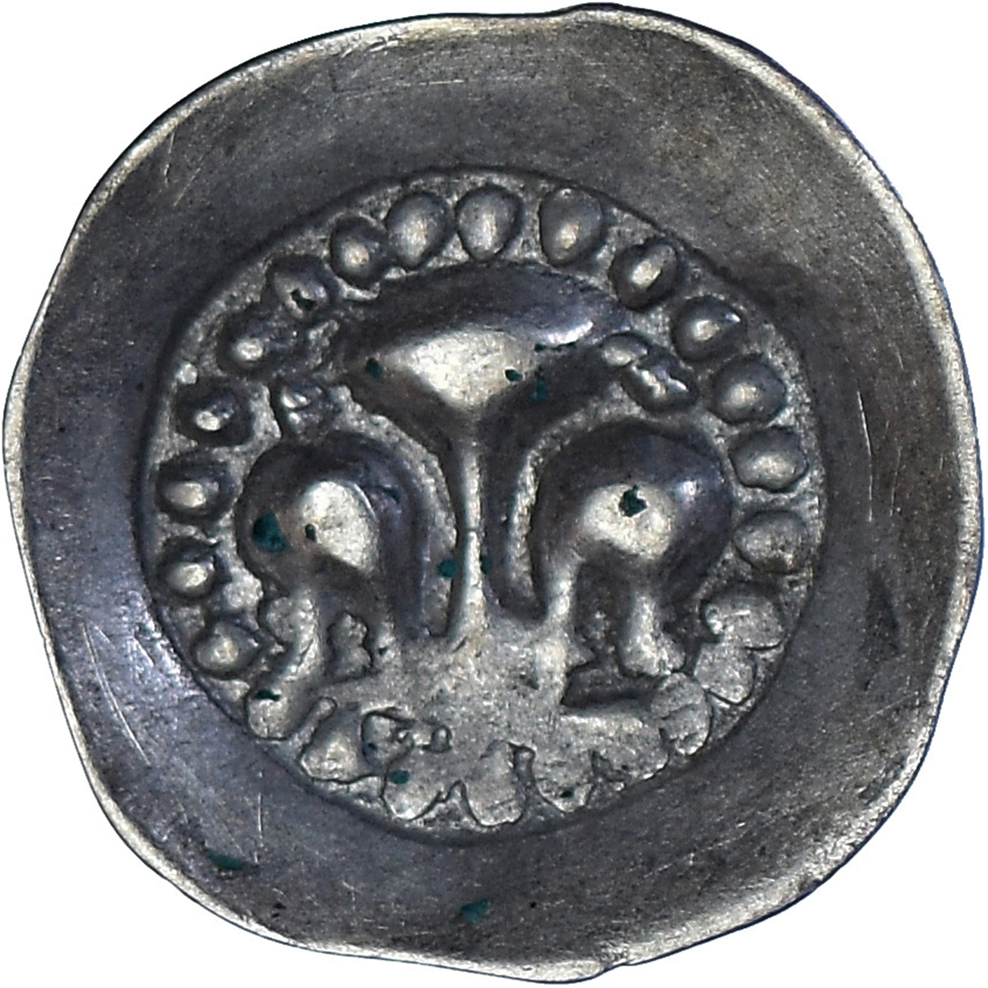 Moneta, STATI FRANCESI, ALSACE, Pfennig au lis, XIVth-XVth Century, Strasbourg