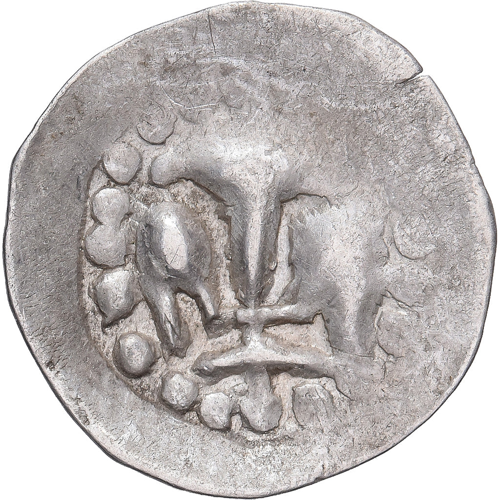 Moeda, ESTADOS FRANCESES, ALSACE, Pfennig au lis, XIVth-XVth Century