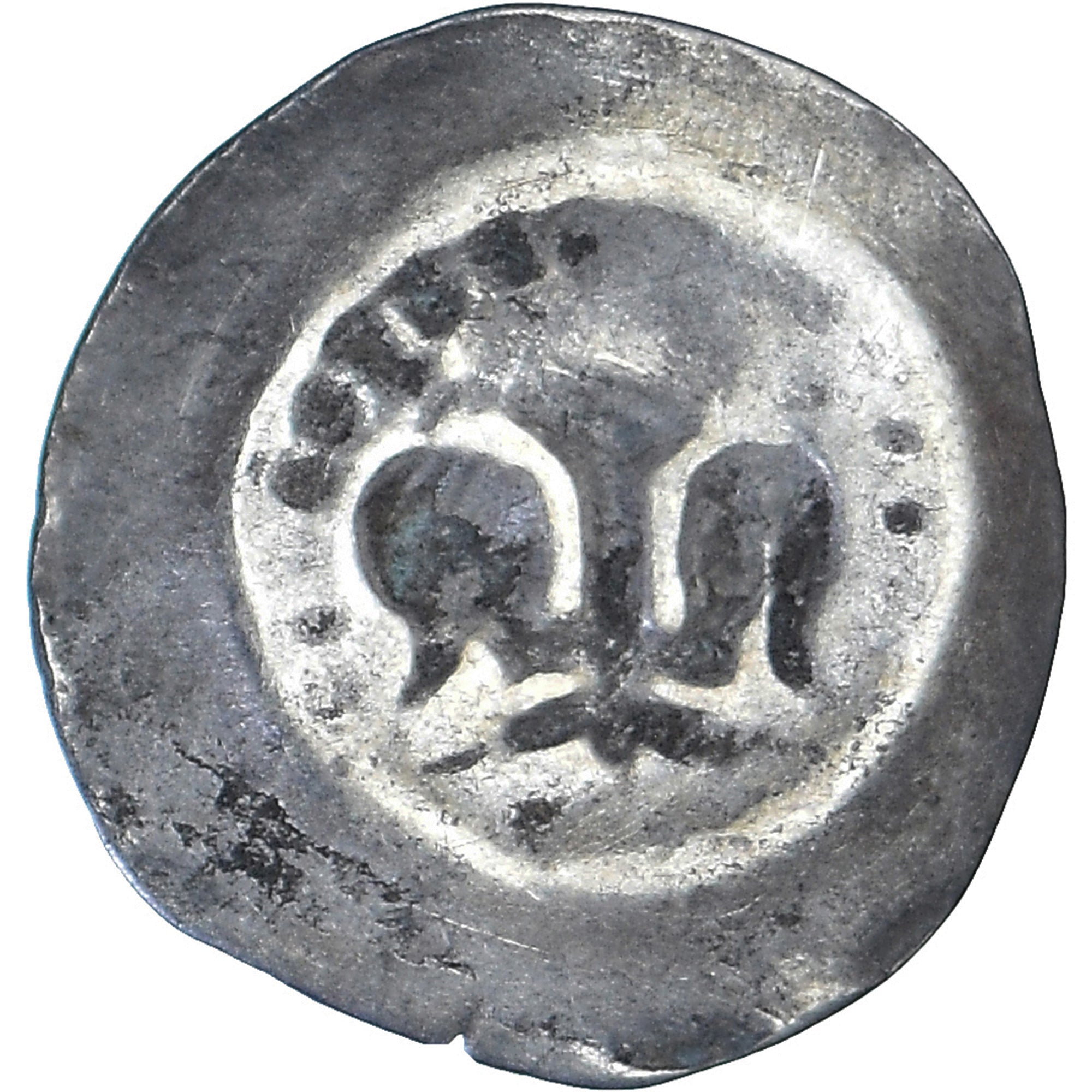 Coin, French state, Alsace, lis pfennig, 14th-15th Centuries, Strasbourg