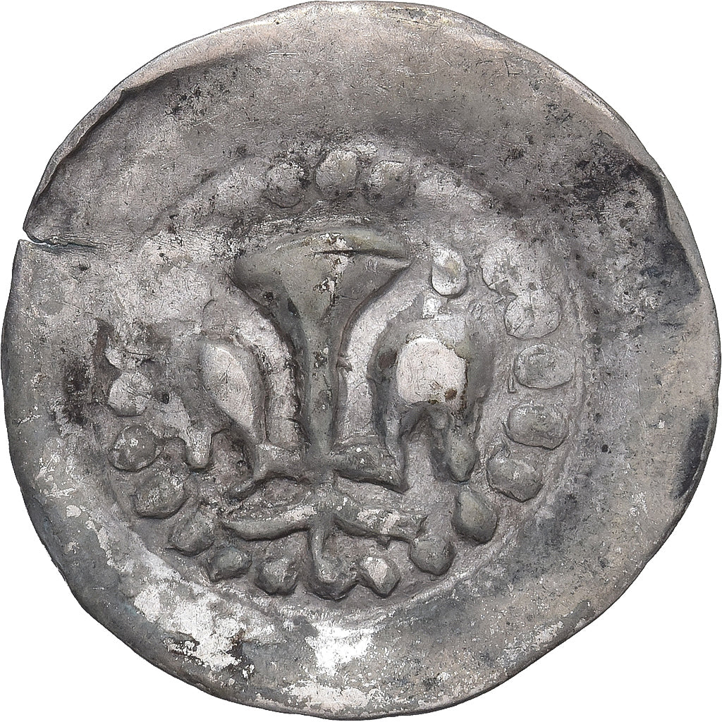 Moeda, ESTADOS FRANCESES, ALSACE, Pfennig au lis, XIVth-XVth Century