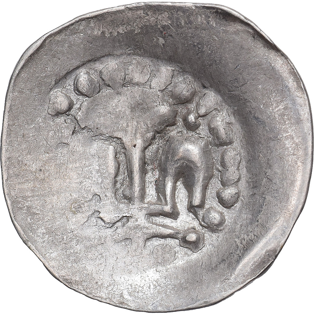 Moeda, ESTADOS FRANCESES, ALSACE, Pfennig au lis, XIVth-XVth Century