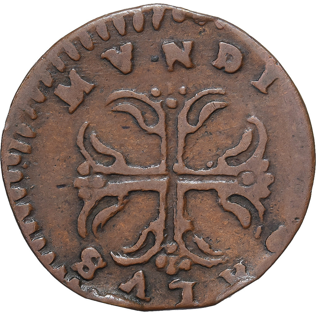 Moneta, STATI ITALIANI, PIACENZA, Maria Teresa, Sesino, 1740-1744, MB+, Rame