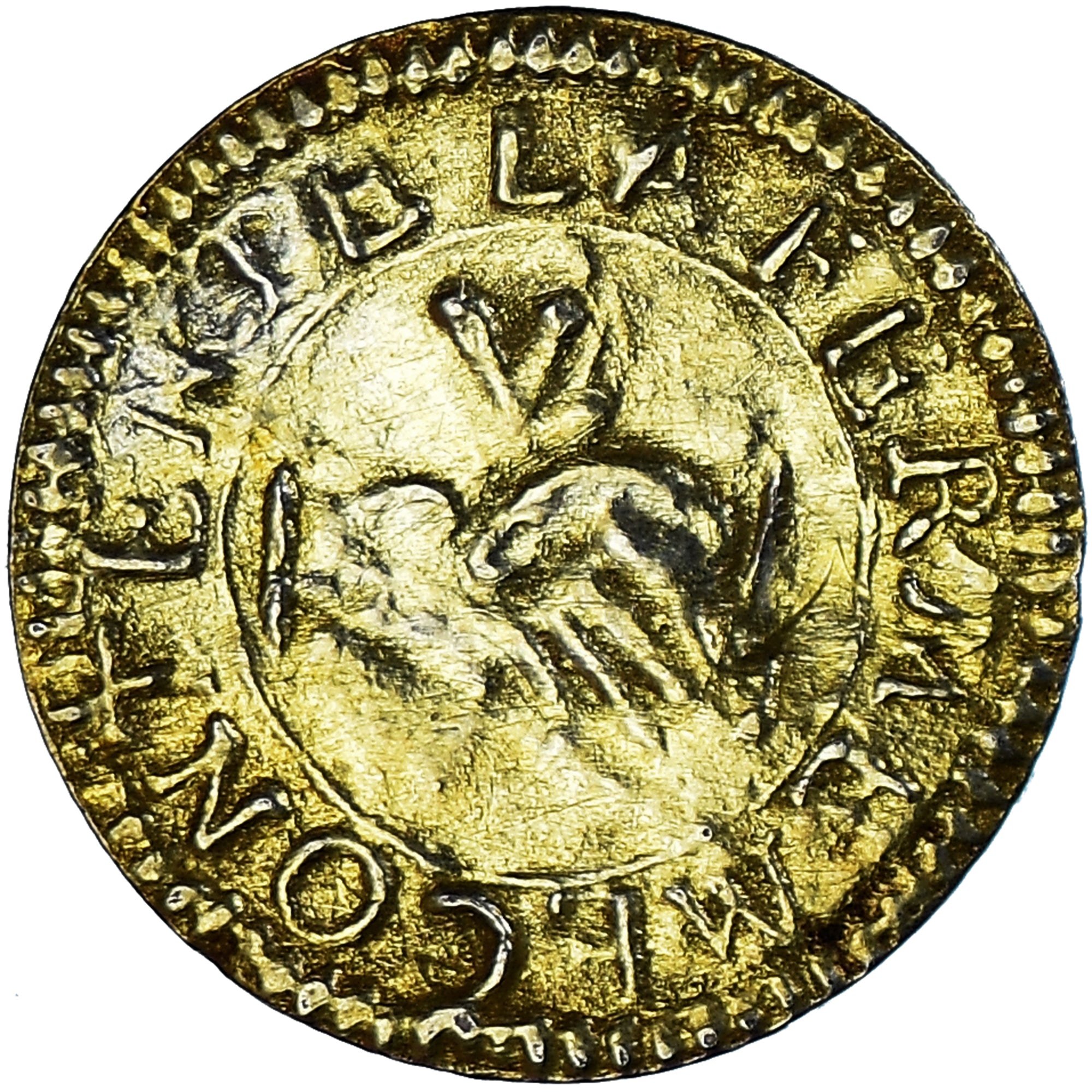 Frankrijk, Denier à épouser, Collection Térisse, FR+, Vermeil, Terisse:D79