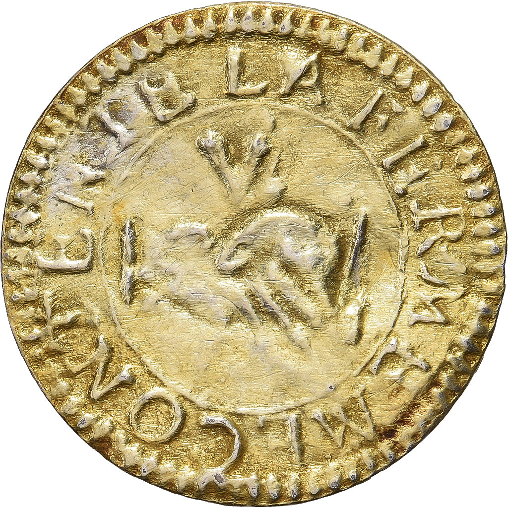 France, Denier à épouser, Collection Térisse, VF(30-35), Vermeil, Terisse:D79