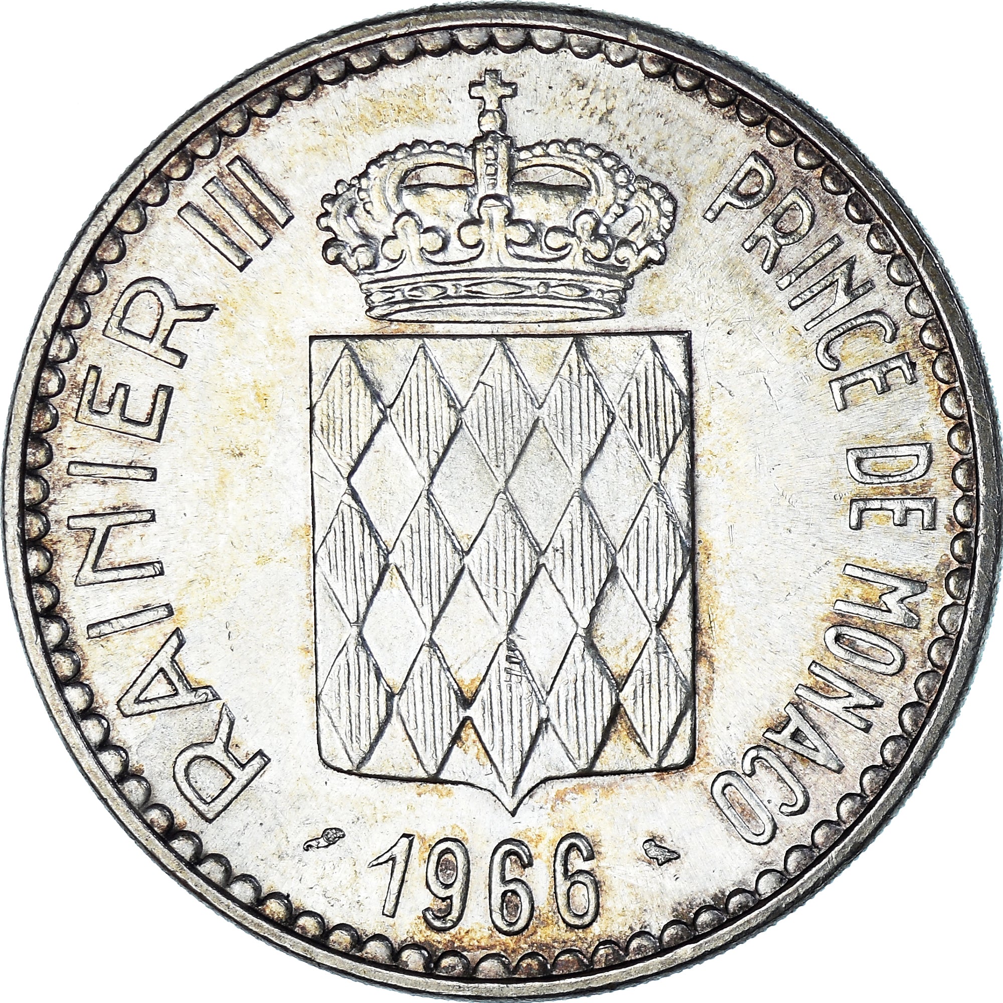 Moneta, Monaco, Rainier III, 10 Francs, 1966, Monnaie de Paris, AU(50-53)