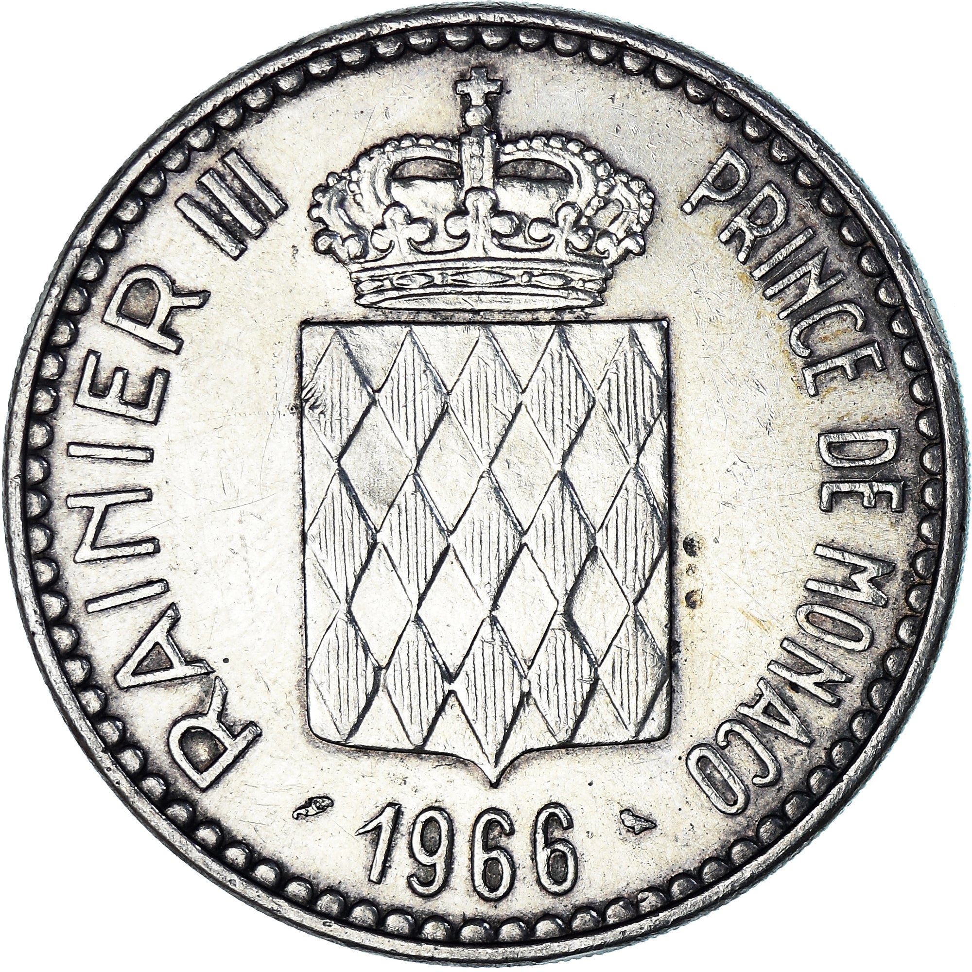 Moneta, Monaco, Rainier III, 10 Francs, 1966, Monnaie de Paris, AU(50-53)