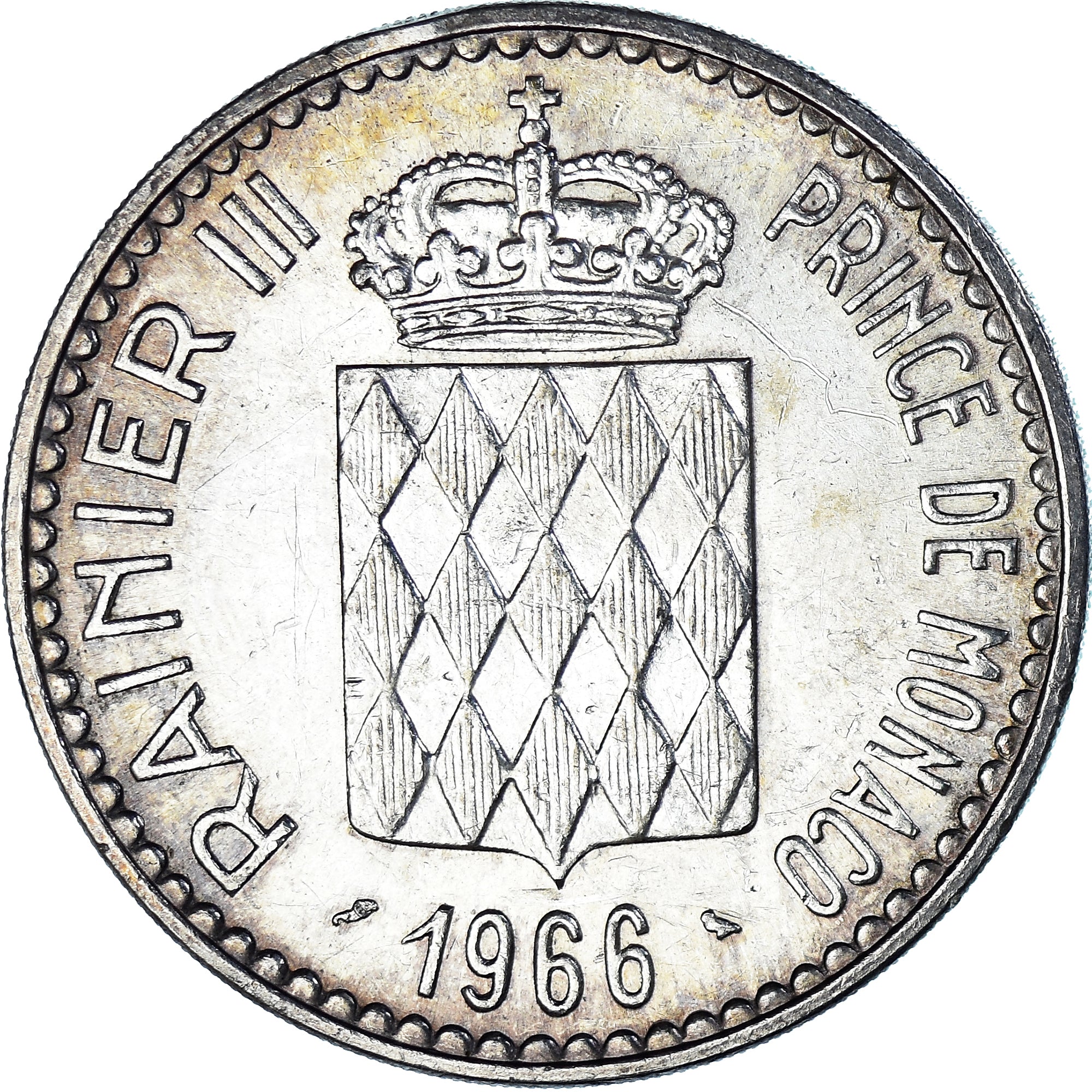 Moneta, Monaco, Rainier III, 10 Francs, 1966, Monnaie de Paris, AU(50-53)