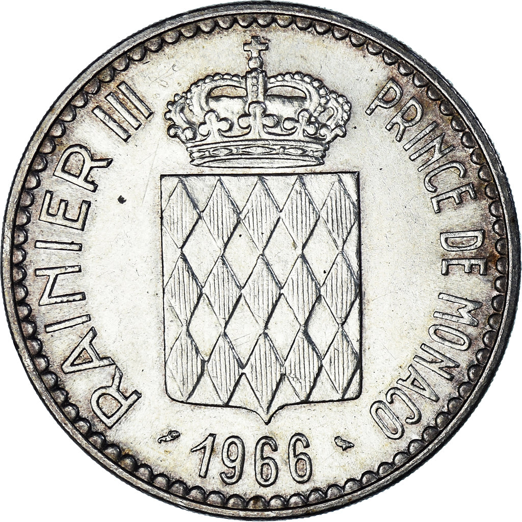 Moneta, Monaco, Rainier III, 10 Francs, 1966, Monnaie de Paris, AU(50-53)