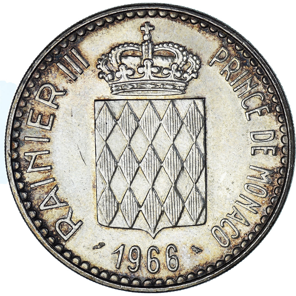 Moneta, Monaco, Rainier III, 10 Francs, 1966, Monnaie de Paris, AU(50-53)