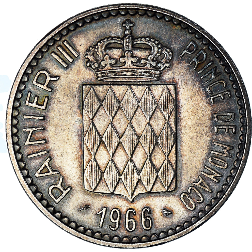 Moneta, Monaco, Rainier III, 10 Francs, 1966, Monnaie de Paris, AU(55-58)