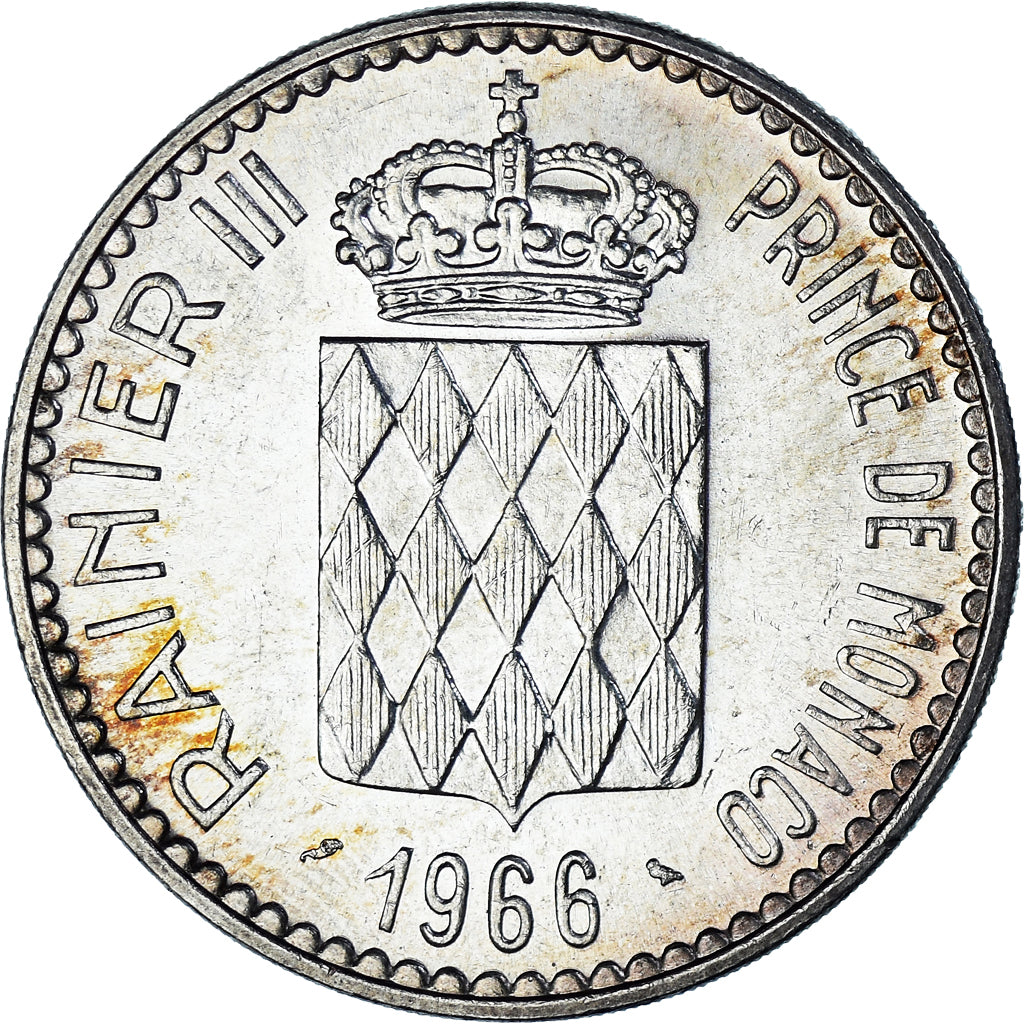 Moneta, Monaco, Rainier III, 10 Francs, 1966, Monnaie de Paris, AU(50-53)