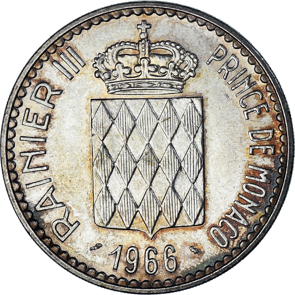 Moneta, Monaco, Rainier III, 10 Francs, 1966, Monnaie de Paris, AU(55-58)