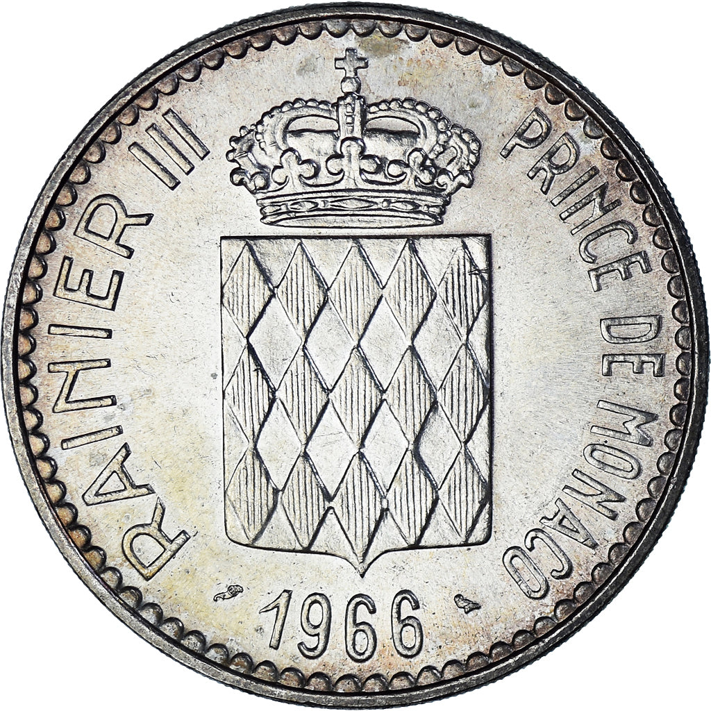 Moneta, Monaco, Rainier III, 10 Francs, 1966, Monnaie de Paris, AU(55-58)