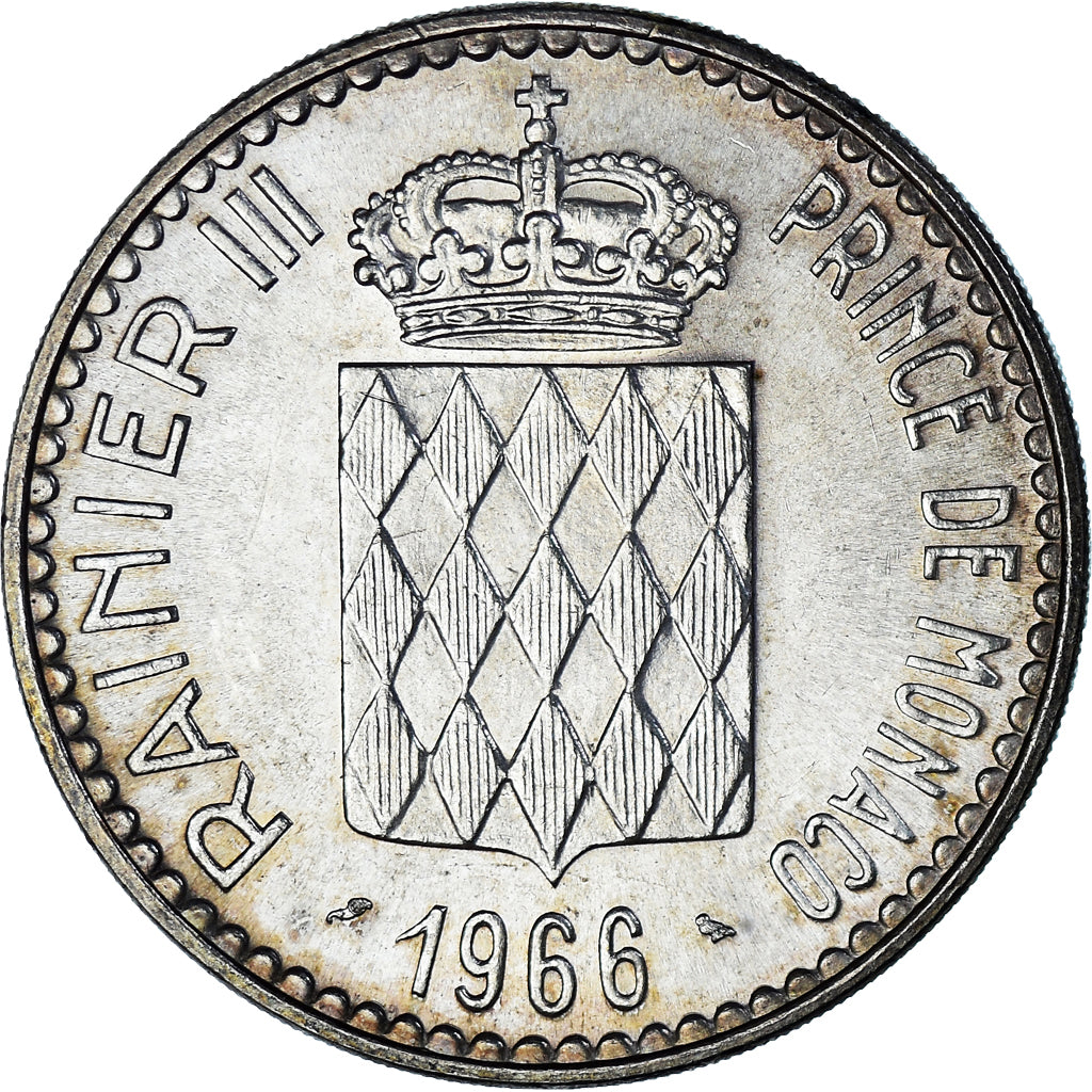 Moneta, Monaco, Rainier III, 10 Francs, 1966, Monnaie de Paris, AU(55-58)