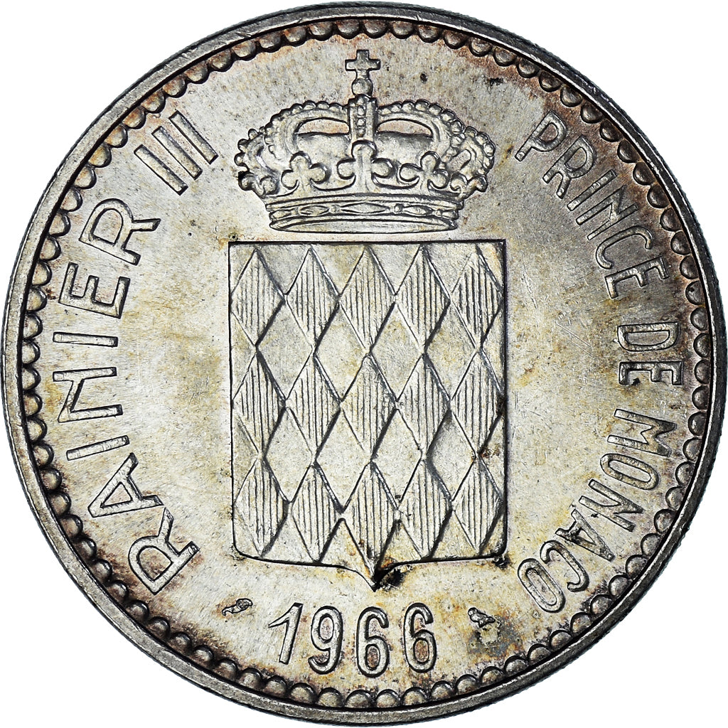 Moneta, Monaco, Rainier III, 10 Francs, 1966, Monnaie de Paris, AU(55-58)