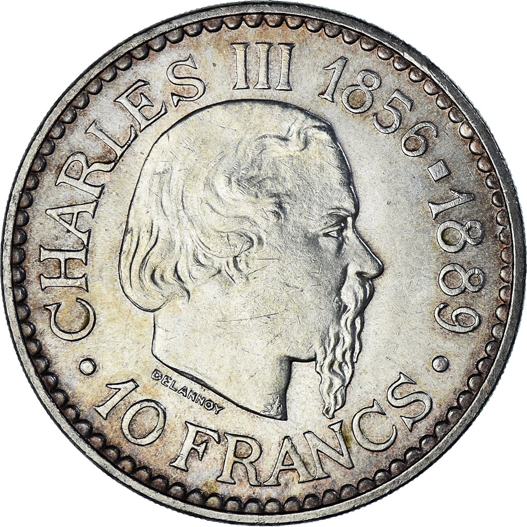 Moeda, Mónaco, Rainier III, 10 Francs, 1966, Monnaie de Paris, AU(55-58)