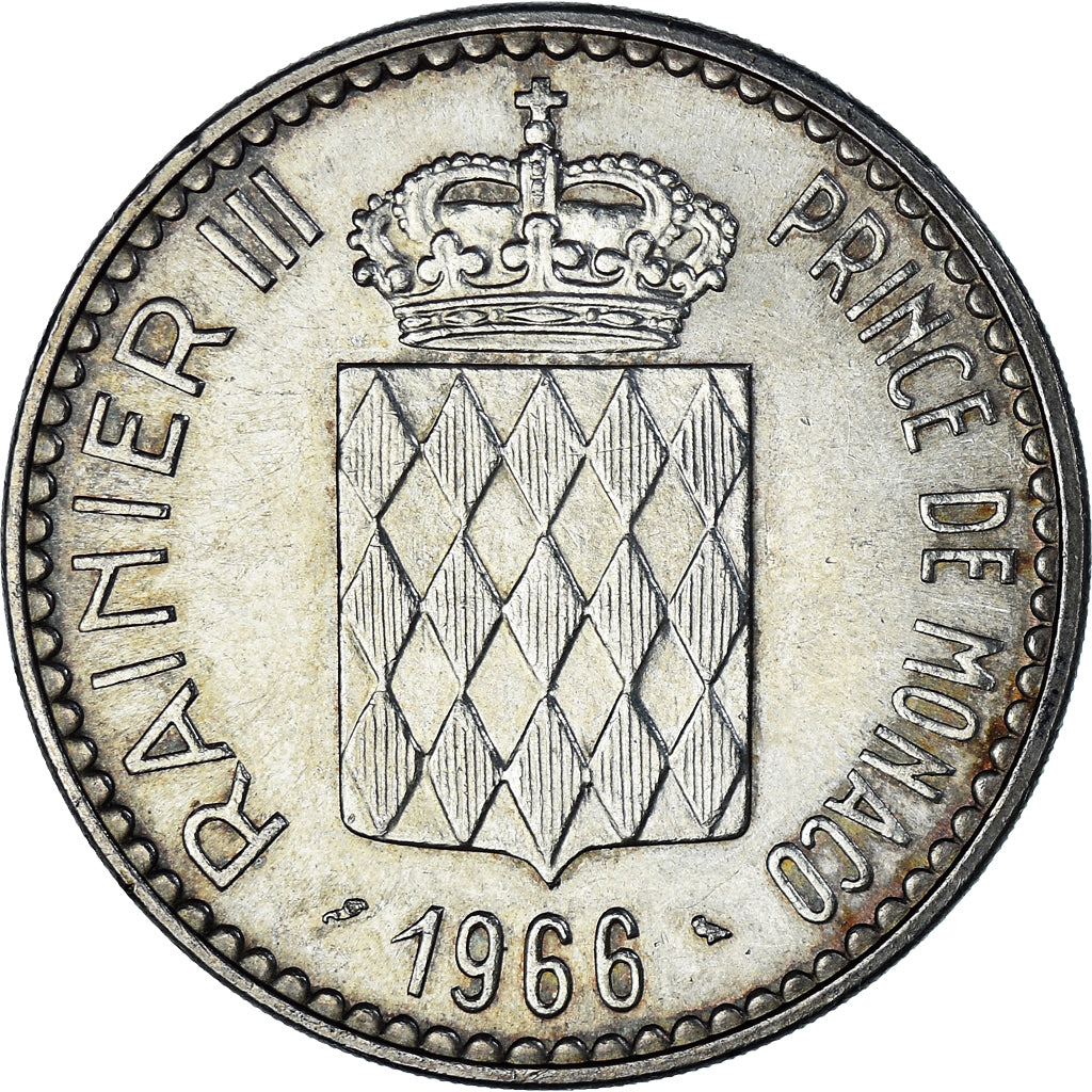Moneta, Monaco, Rainier III, 10 Francs, 1966, Monnaie de Paris, AU(55-58)