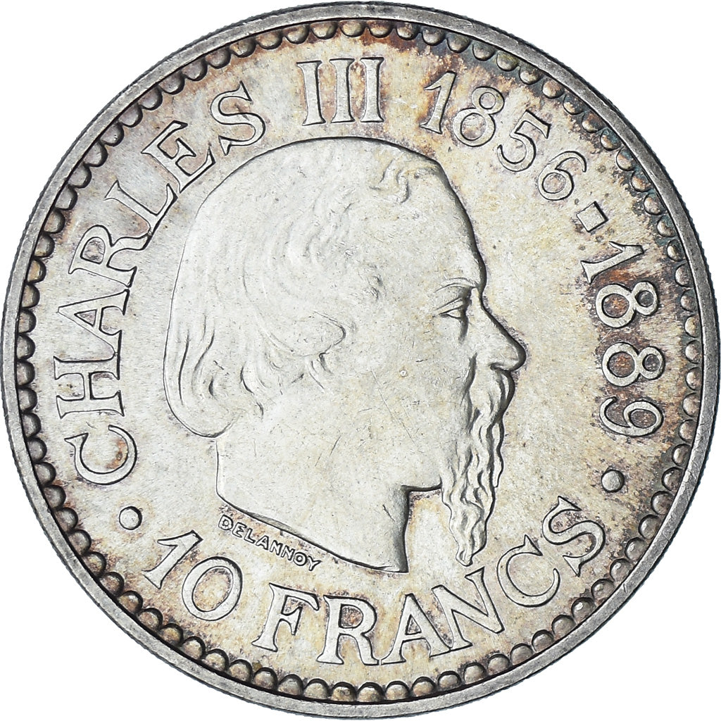 Munten, Monaco, Rainier III, 10 Francs, 1966, Monnaie de Paris, PR+, Zilver