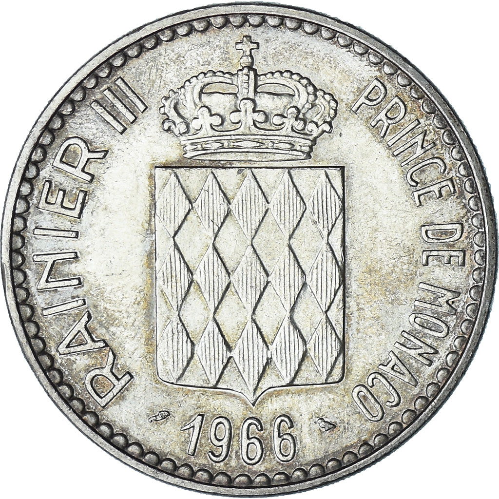Moneta, Monaco, Rainier III, 10 Francs, 1966, Monnaie de Paris, MS(60-62)