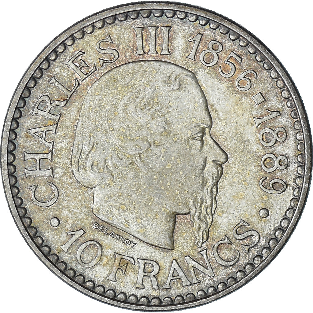 Münze, Monaco, Rainier III, 10 Francs, 1966, Monnaie de Paris, VZ+, Silber