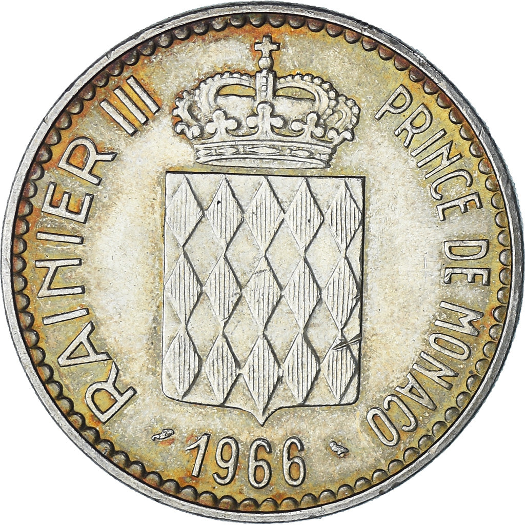 Moneta, Monaco, Rainier III, 10 Francs, 1966, Monnaie de Paris, SPL, Argento