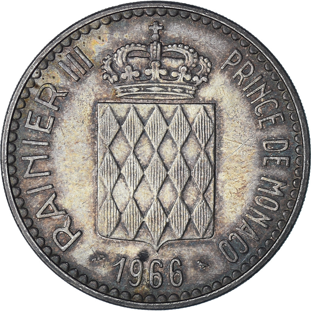 Moneta, Monaco, Rainier III, 10 Francs, 1966, Monnaie de Paris, SPL, Argento